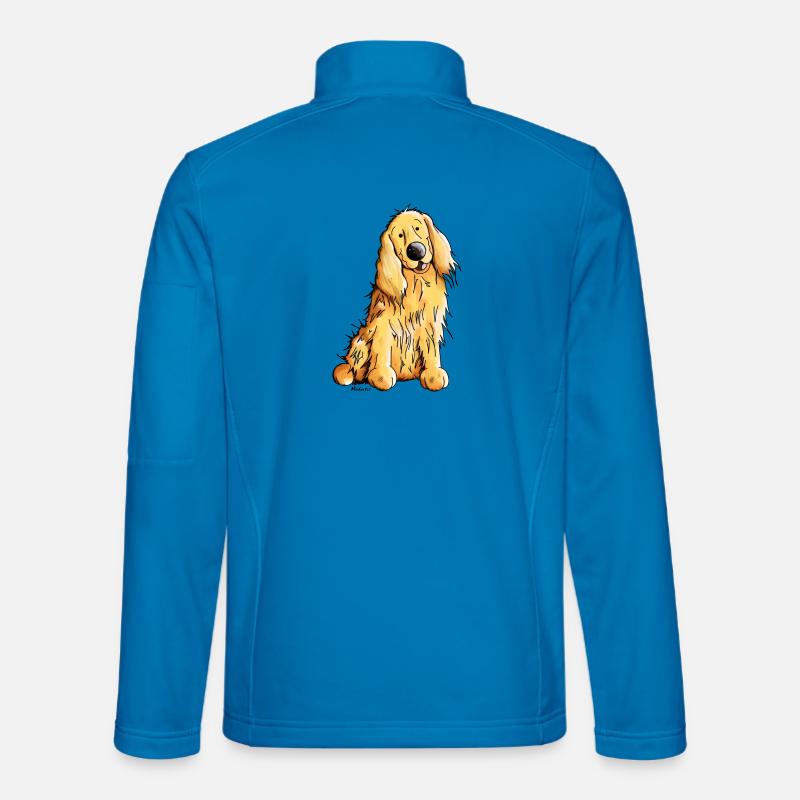 Happy Cocker Spaniel - Unisex Softshell Jacket - light blue