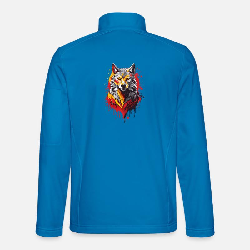 Coole Wolf - Unisex Softshelljacke - Lichtblau
