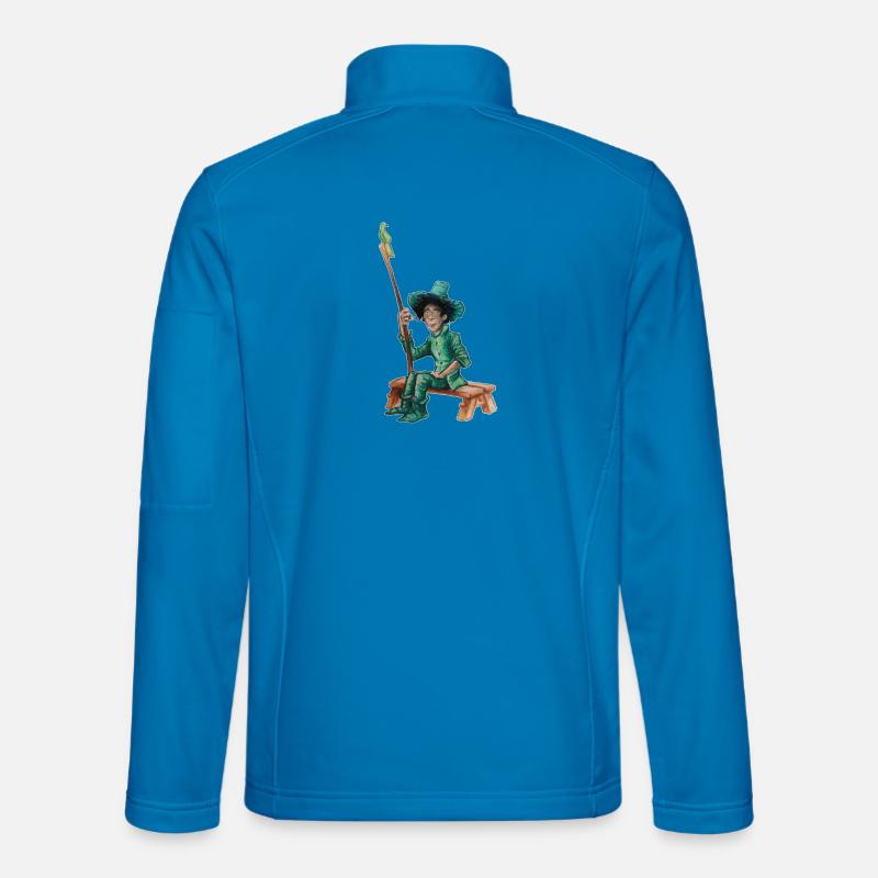 GreenVagrant, the green wanderer - Unisex Softshell Jacket - light blue