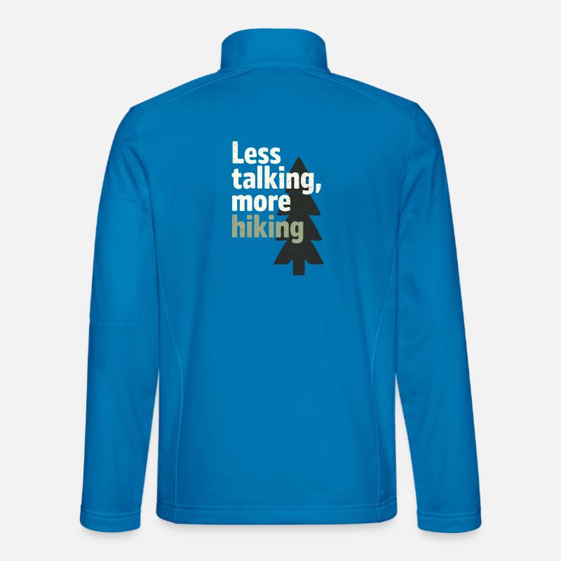 Less talking, more hiking - Unisex Softshell Jacket - light blue