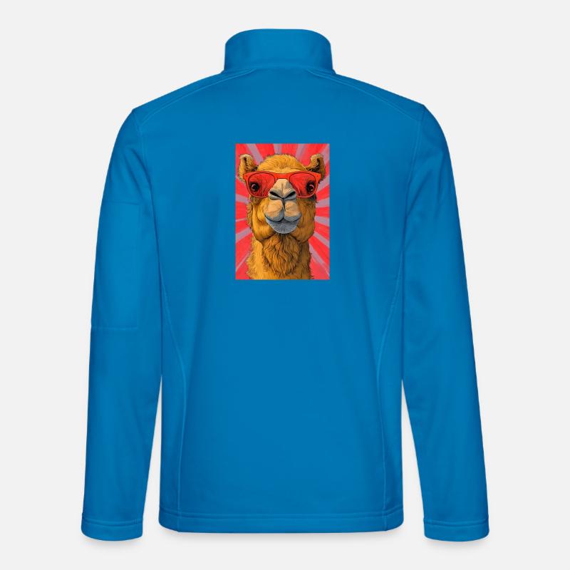 camel - Unisex Softshell Jacket - light blue