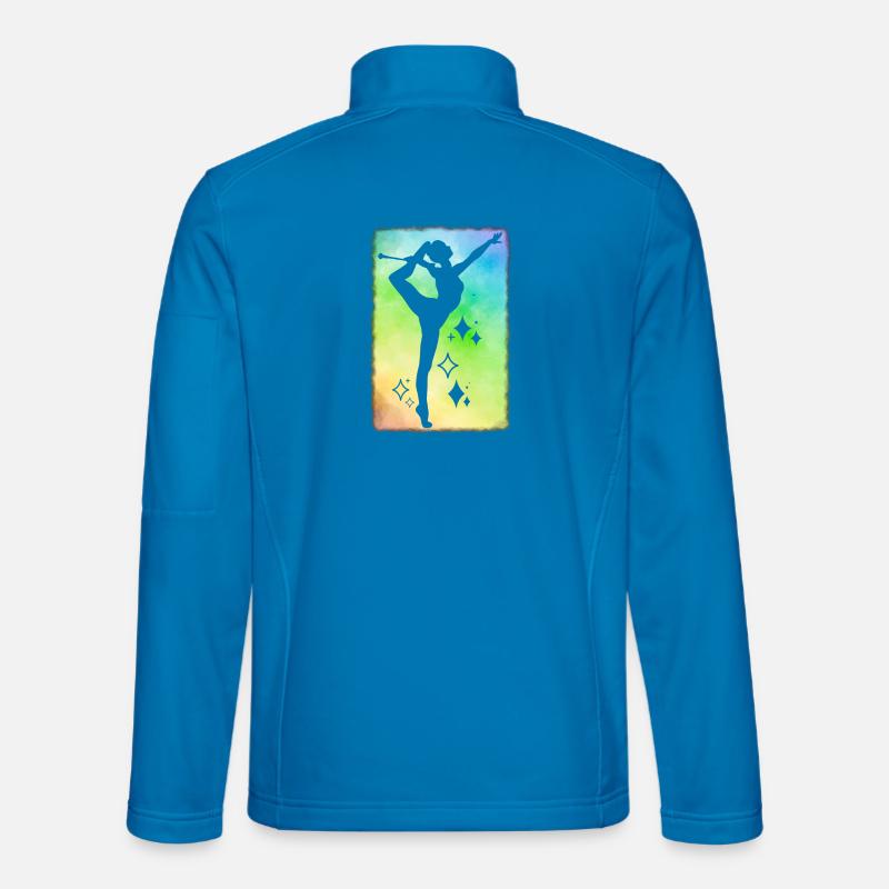Twirler Regen Hintergrund - Unisex Softshelljacke - Lichtblau