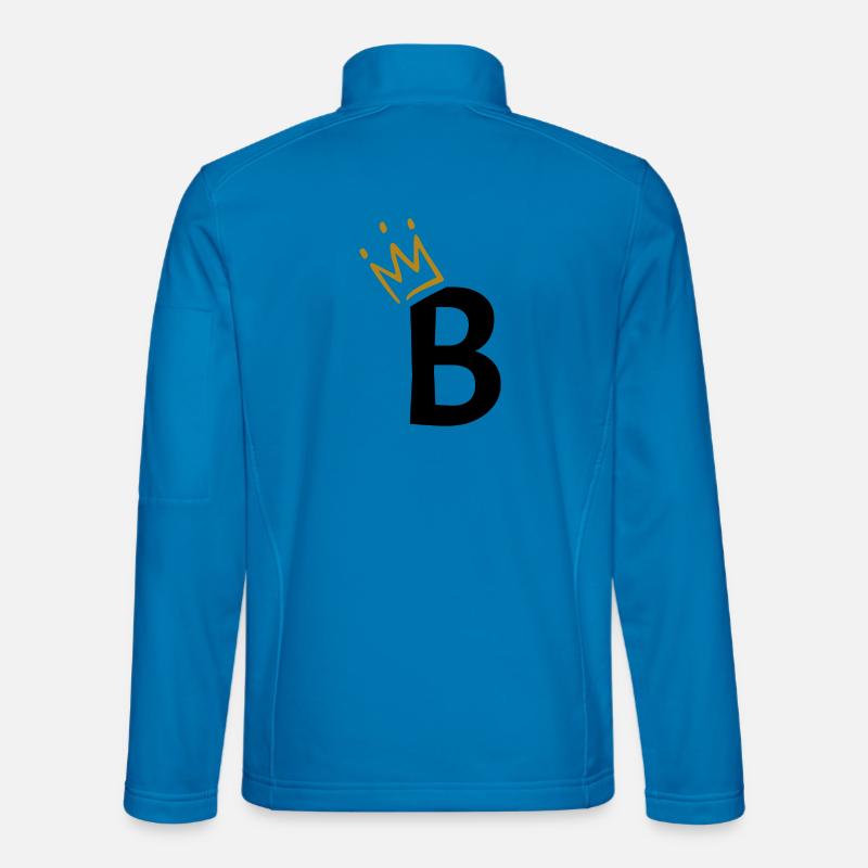 Letter B - initial letter B Unisex Softshell Jacket