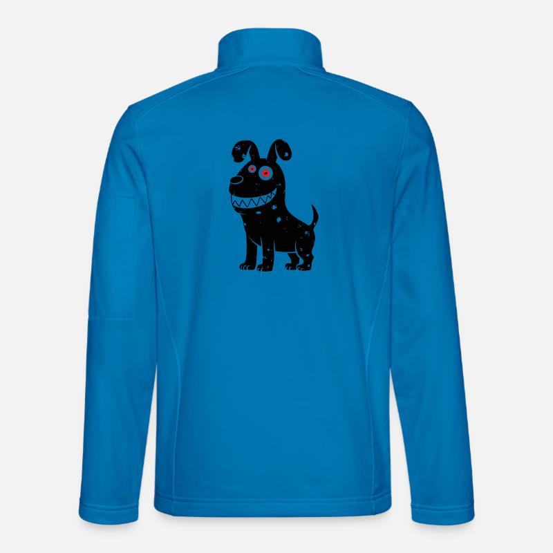 Dog graffiti - Unisex Softshelljacke - Lichtblau