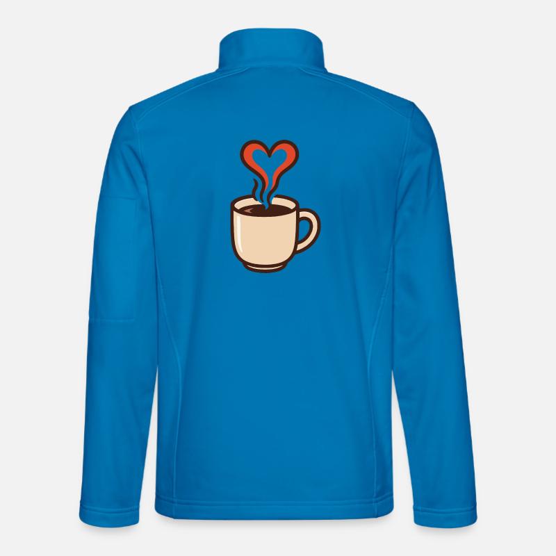 Heartwarming coffee enjoyment - Unisex Softshell Jacket - light blue