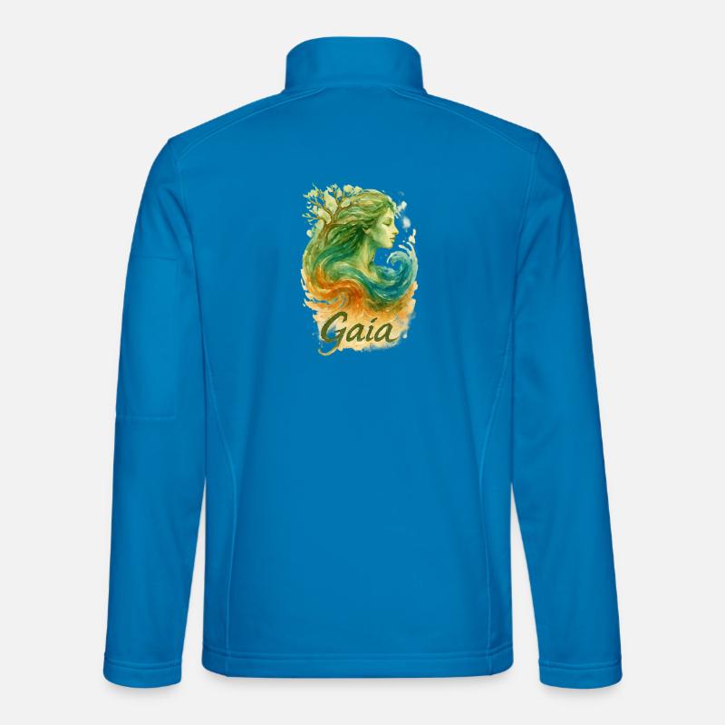 Gaia – Mutter Natur – Baum des Lebens - Unisex Softshelljacke - Lichtblau