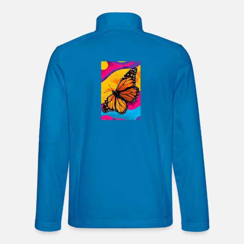 Schmetterling - Unisex Softshelljacke - Lichtblau