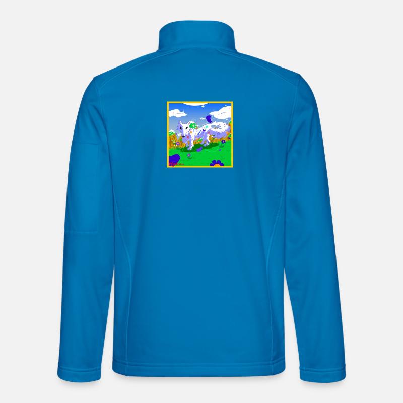 loup_blanc - Unisex Softshelljacke - Lichtblau