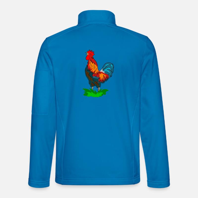 hahn vogel - Unisex Softshelljacke - Lichtblau