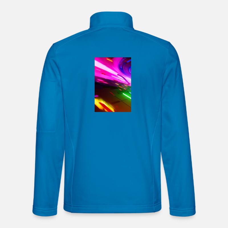 Muster und Formen - Unisex Softshelljacke - Lichtblau