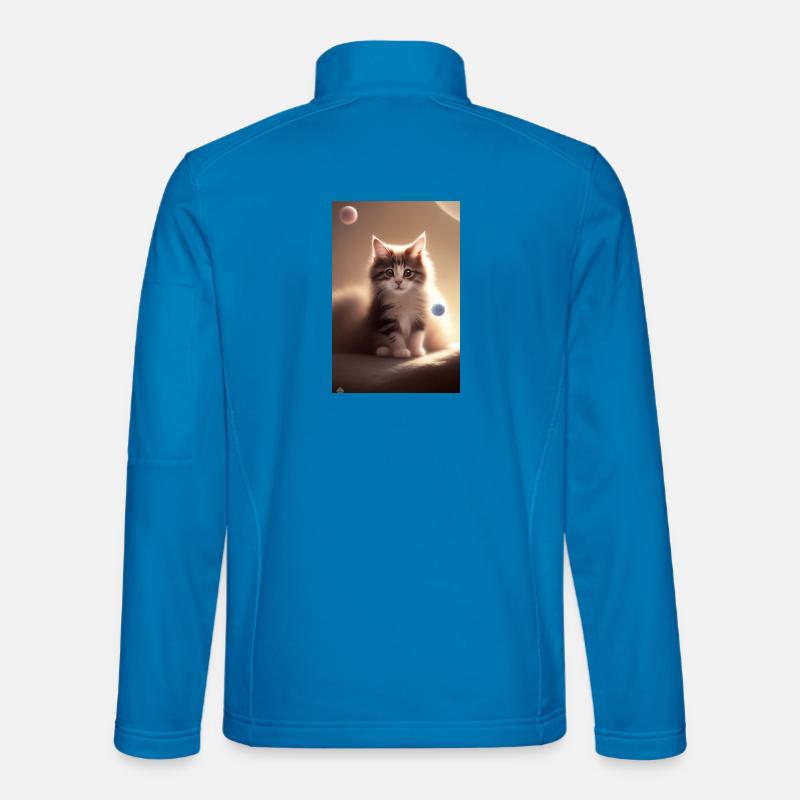 Baby Katze - Unisex Softshelljacke - Lichtblau
