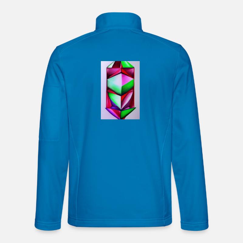Gemstone Pattern Unisex Softshell Jacket