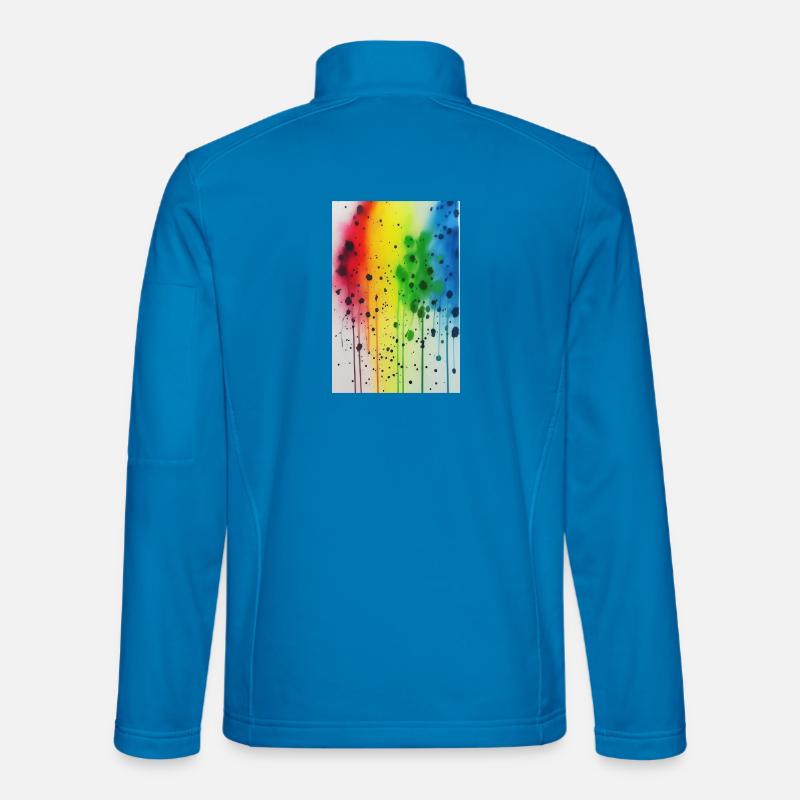 Éclaboussures de peinture Veste en tissu softshell Unisexe