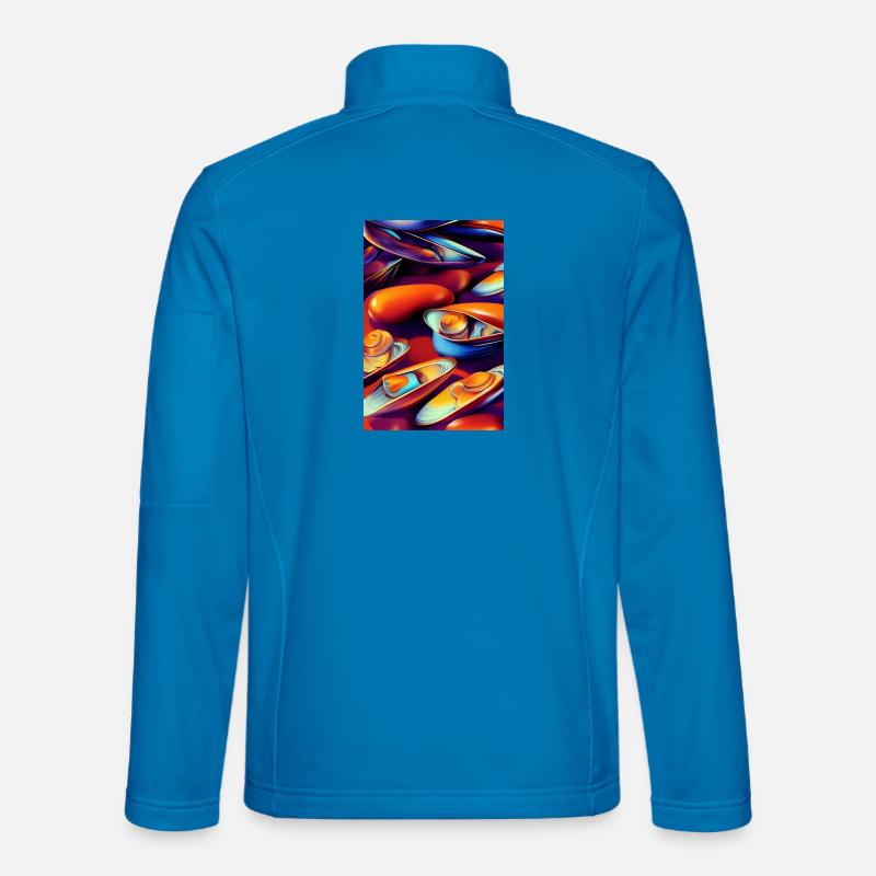 Muscheln - Unisex Softshelljacke - Lichtblau