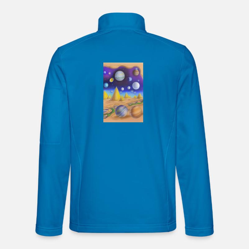 Space and planets - Unisex Softshell Jacket - light blue