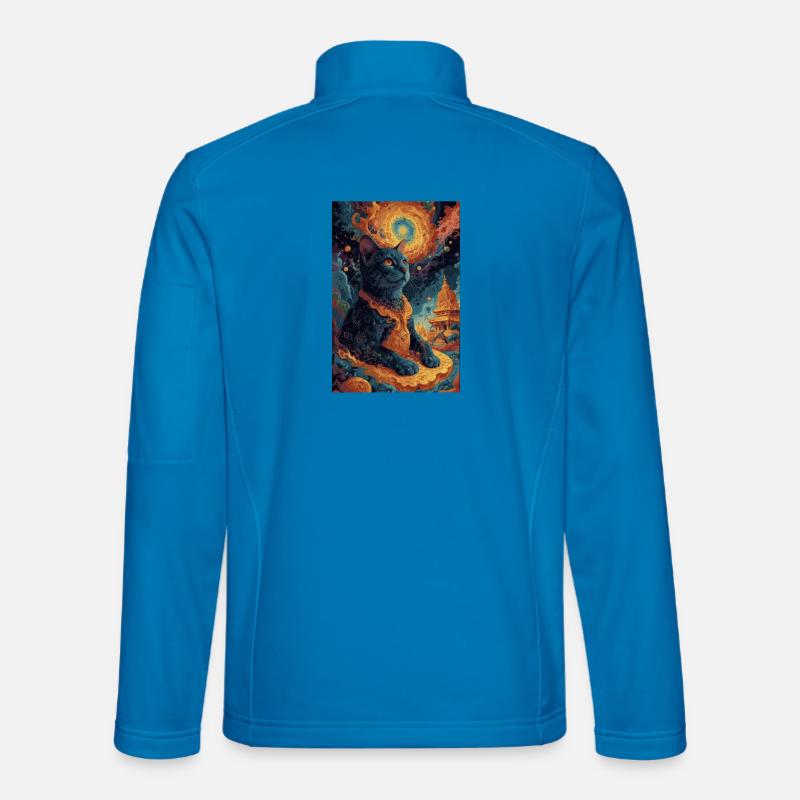 Bouddha noir1 Veste en tissu softshell Unisexe