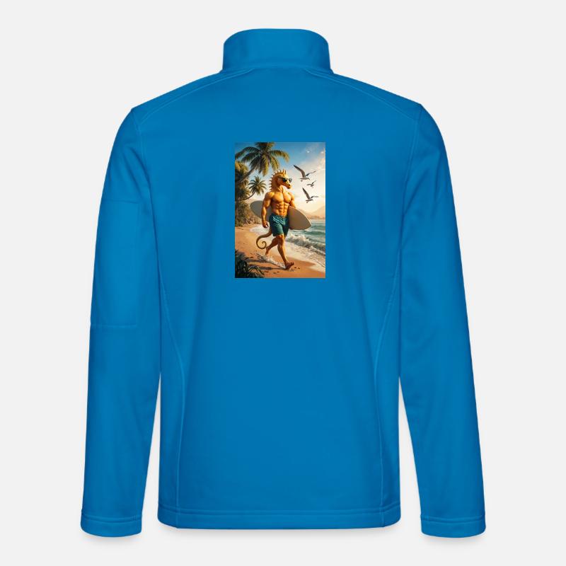 Surfer Humanoides Seepferdchen Unisex Softshelljacke