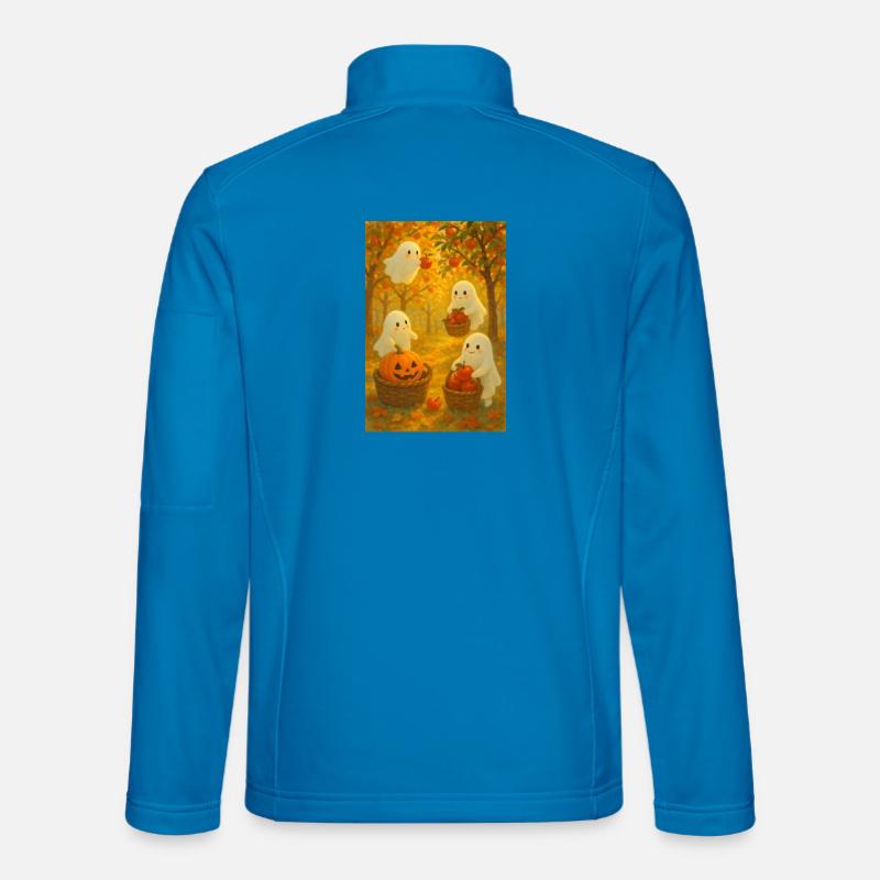 Halloween Geister Ernte - Unisex Softshelljacke - Lichtblau
