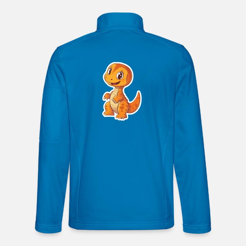 Dinosaur - Unisex Softshell Jacket - light blue