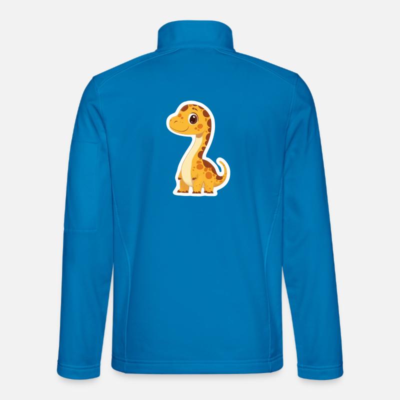 Dinosaurier - Unisex Softshelljacke - Lichtblau