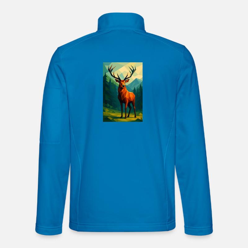 Polynature Deer - Unisex Softshell Jacket - light blue