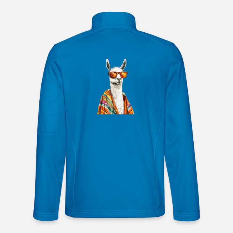Lama - Unisex Softshelljacke - Lichtblau
