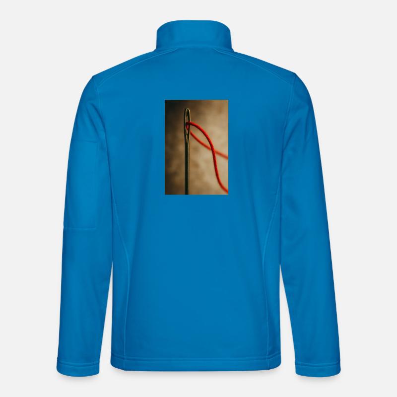 Faden durch das Nadelöhr Unisex Softshelljacke