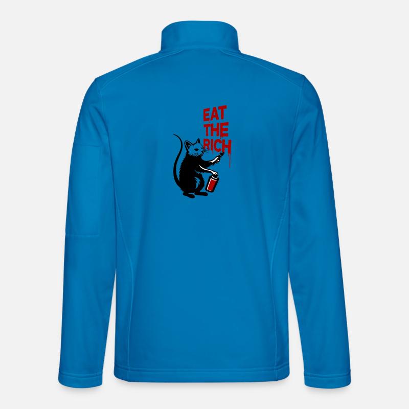 Protest Cat Graffiti Print Unisex Softshell Jacket