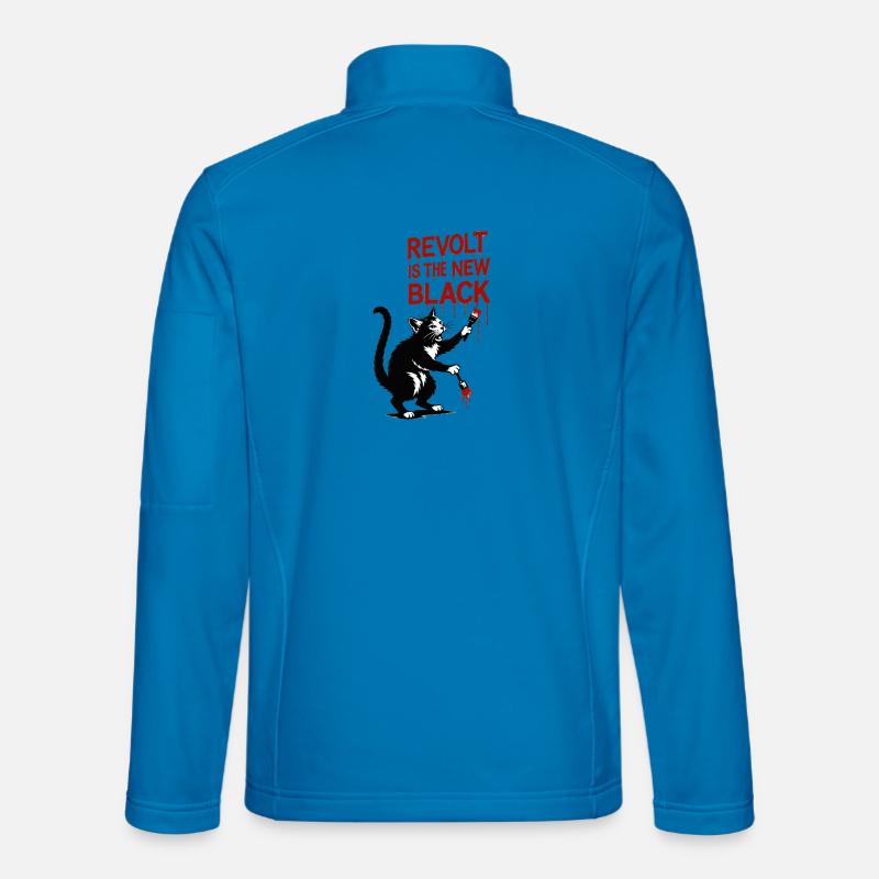 Revolt is the new black - Unisex Softshell Jacket - light blue