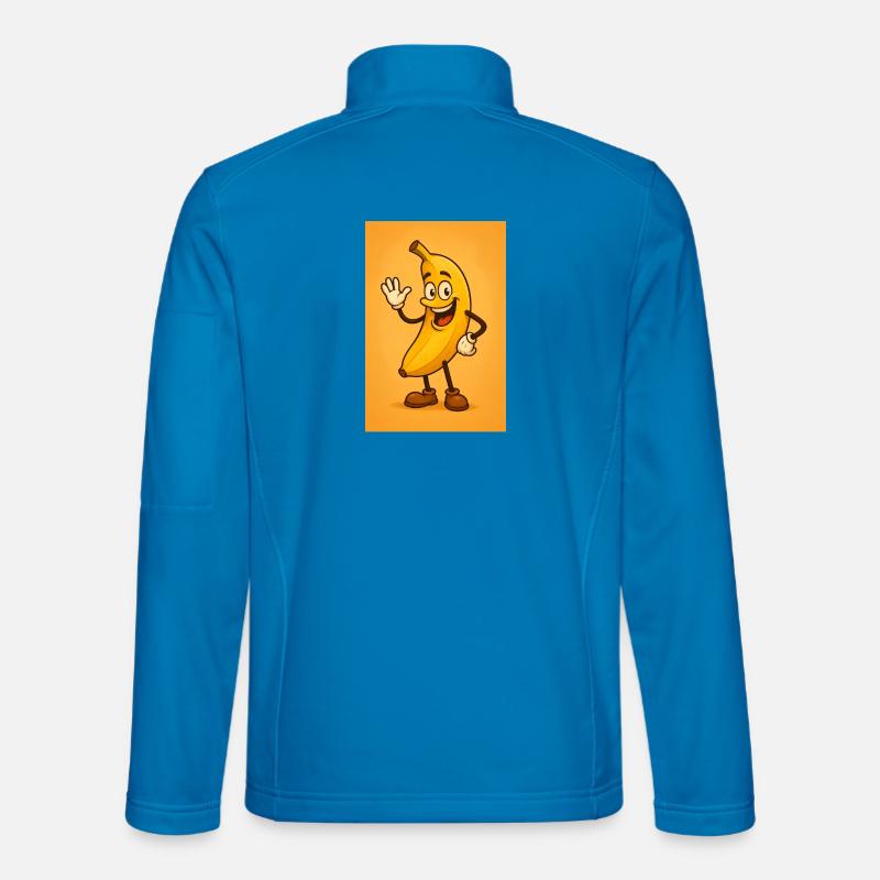 Live-Bananen-Maskottchen - Unisex Softshelljacke - Lichtblau