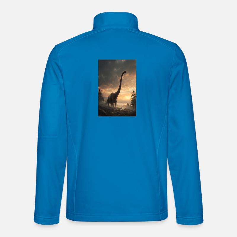 Brachiosaurus à la Forêt du Couchant Veste en tissu softshell Unisexe