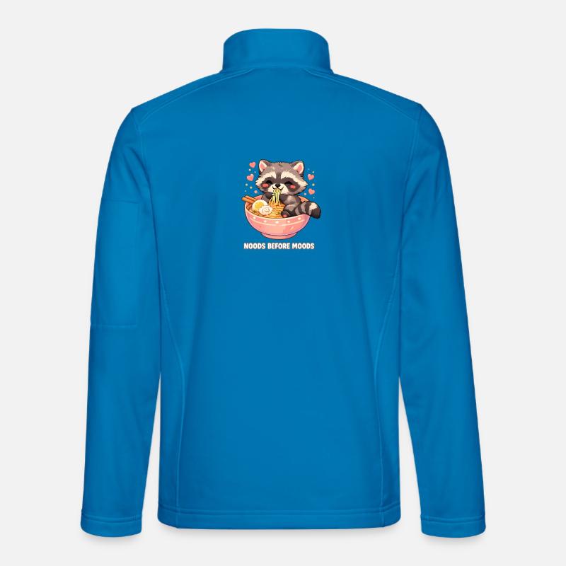 Ramen Raccoon - Unisex Softshell Jacket - light blue