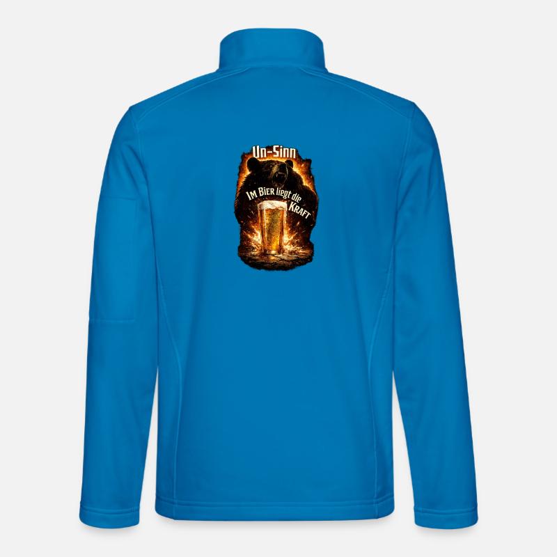 Bär, Bier und Feuerkraft Unisex Softshelljacke