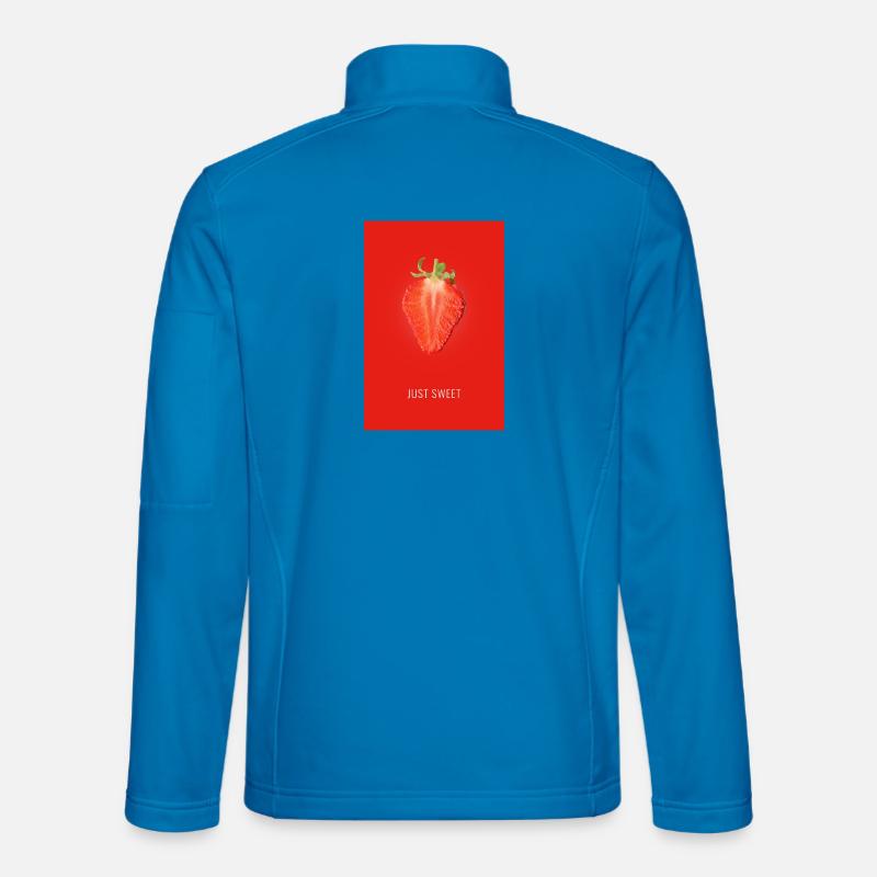Erdbeere  Just sweet - Unisex Softshelljacke - Lichtblau
