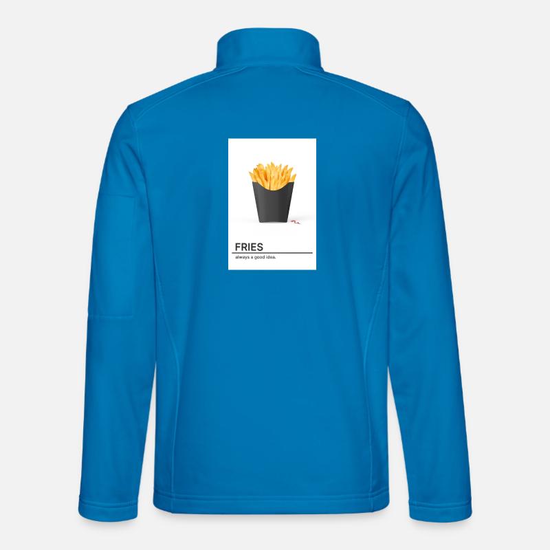 Fries Always A Good Idea - Unisex Softshelljacke - Lichtblau