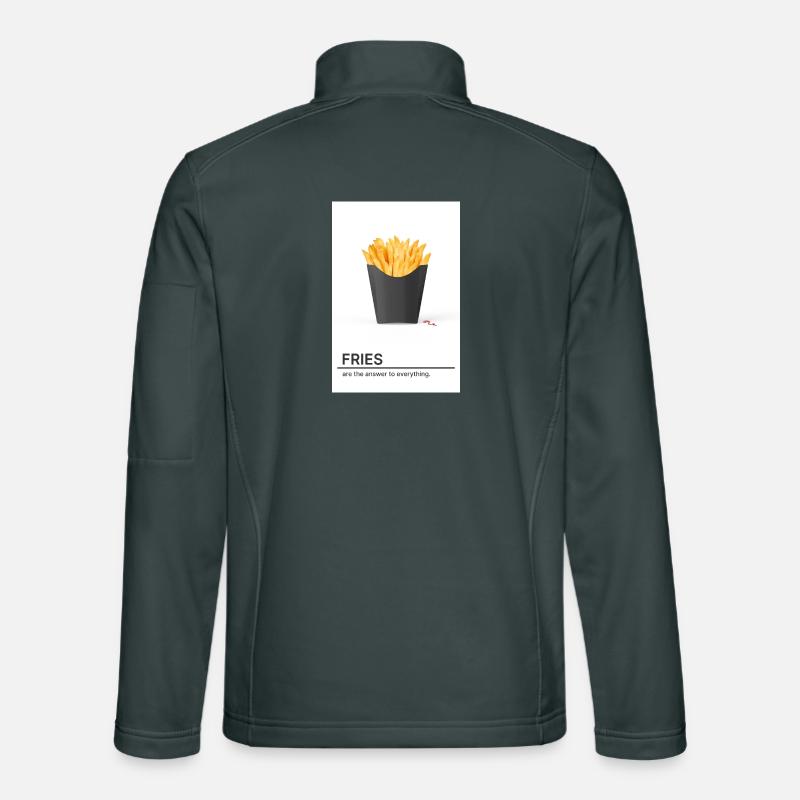 Les frites sont la solution à tout Veste en tissu softshell Unisexe