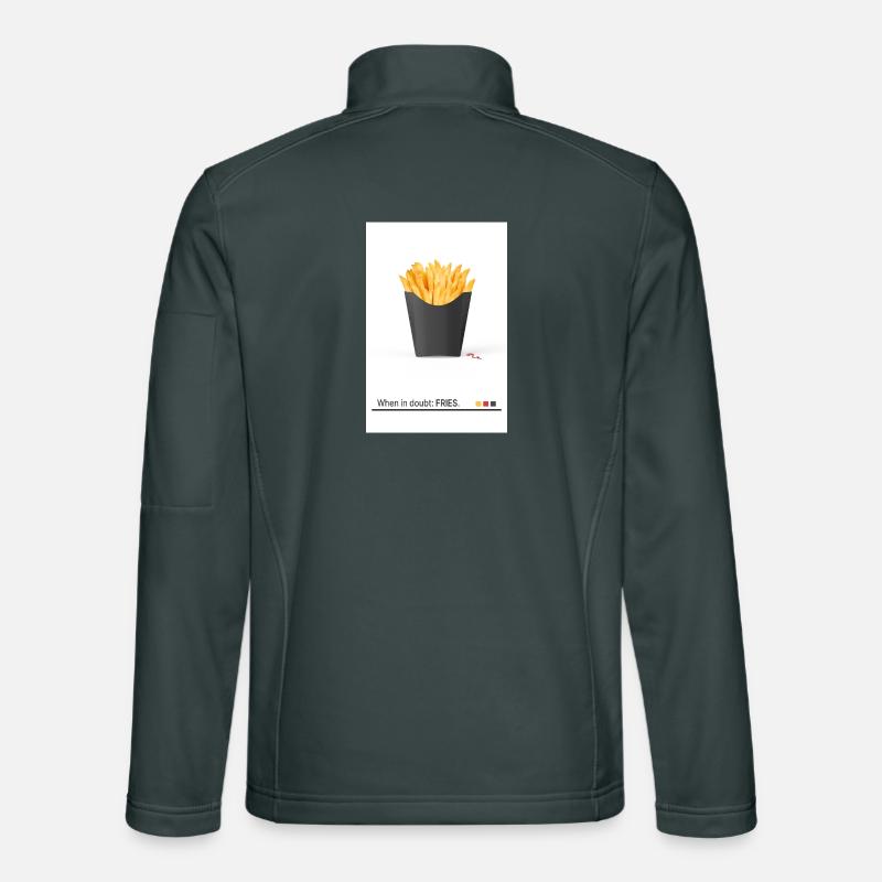 Les frites sont la solution à tout Veste en tissu softshell Unisexe