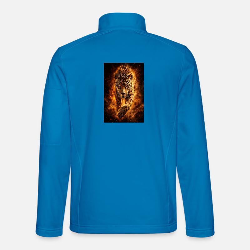 Incendie du léopard Veste en tissu softshell Unisexe
