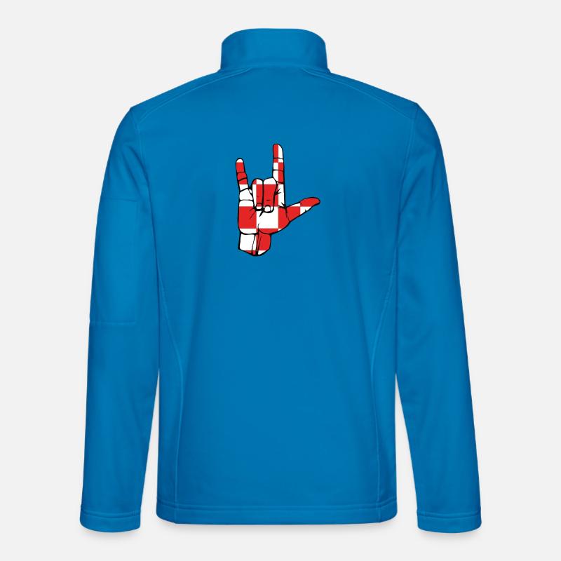 Ich liebe dich-zeichen Brabant - Unisex Softshelljacke - Lichtblau