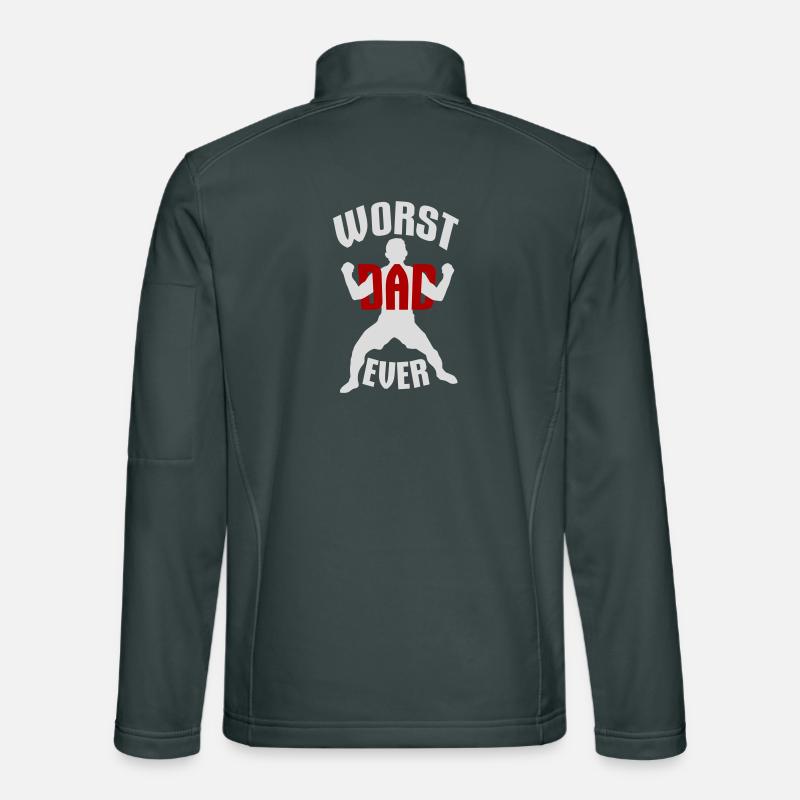 Worst Dad Ever Funny Sarcastic Father's Day Dad Unisex Softshell Jacket