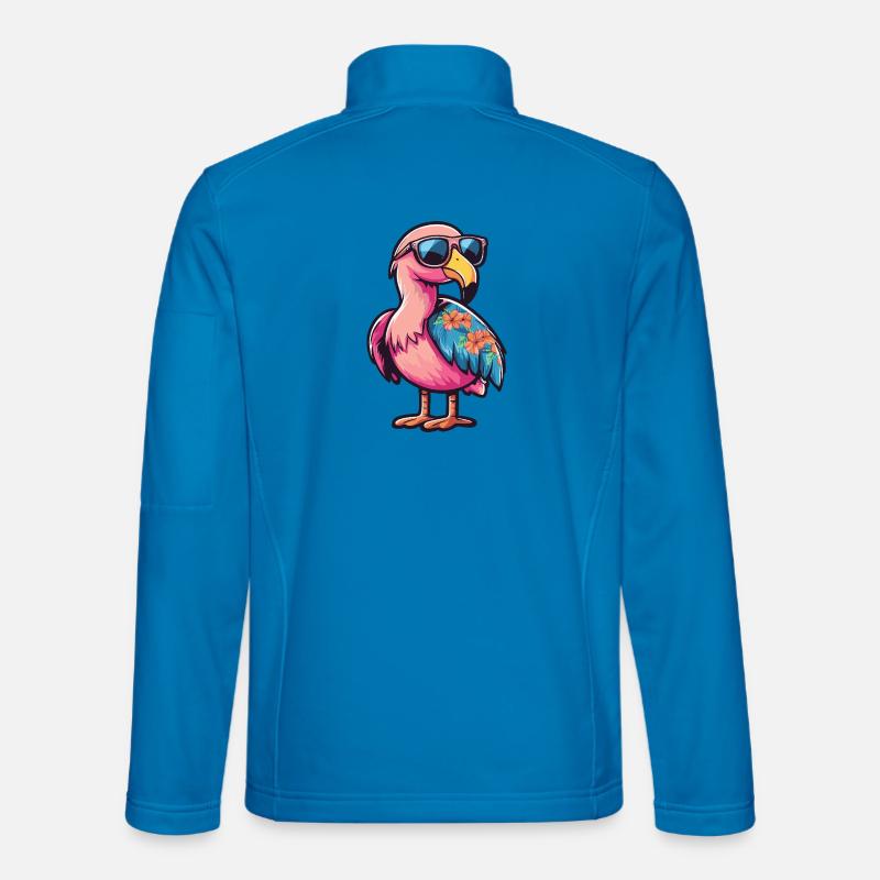 Flamingo Comic Vacation - Unisex Softshell Jacket - light blue
