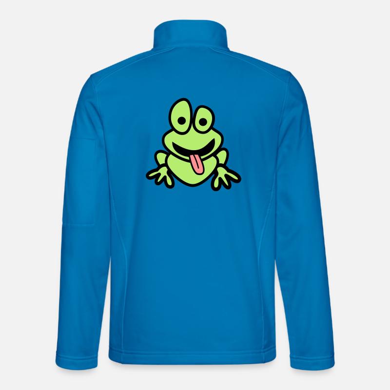 Frog with tongue - Unisex Softshell Jacket - light blue