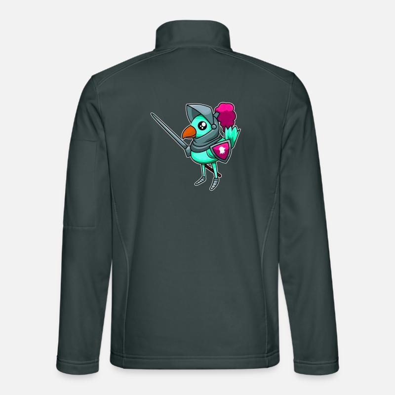 Ritterlicher Vogel Unisex Softshelljacke