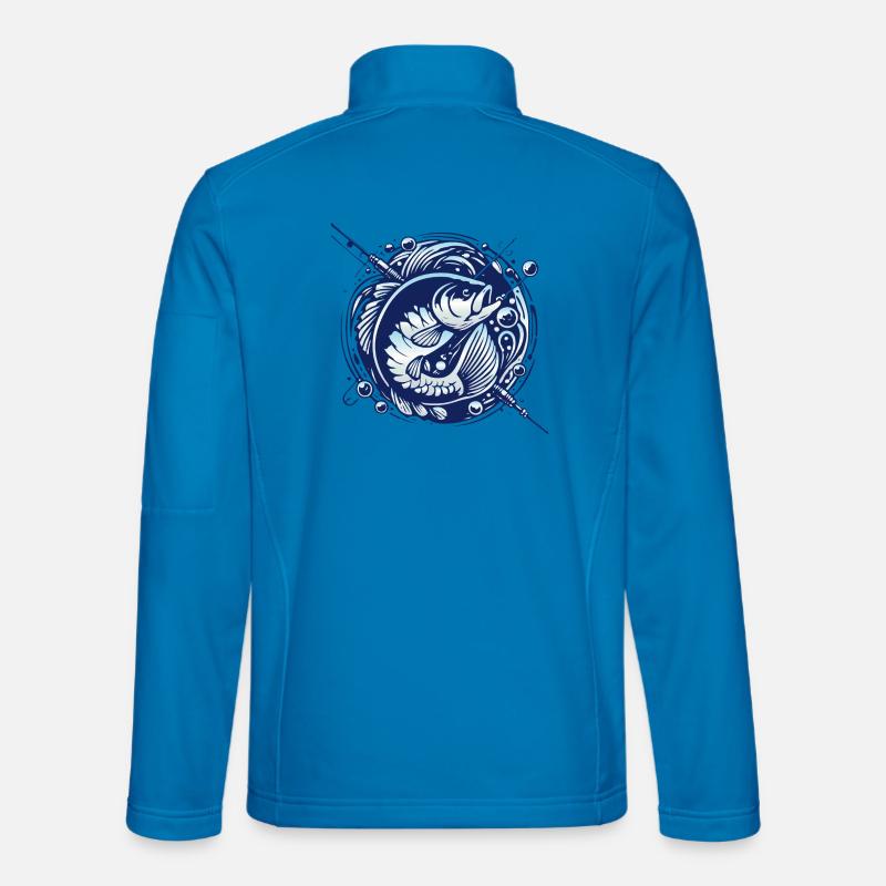 Frogfish with water bubbles design Unisex Softshell Jacket