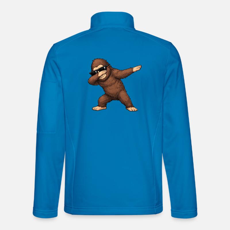 Dabbing Big Foot - Unisex Softshell Jacket - light blue