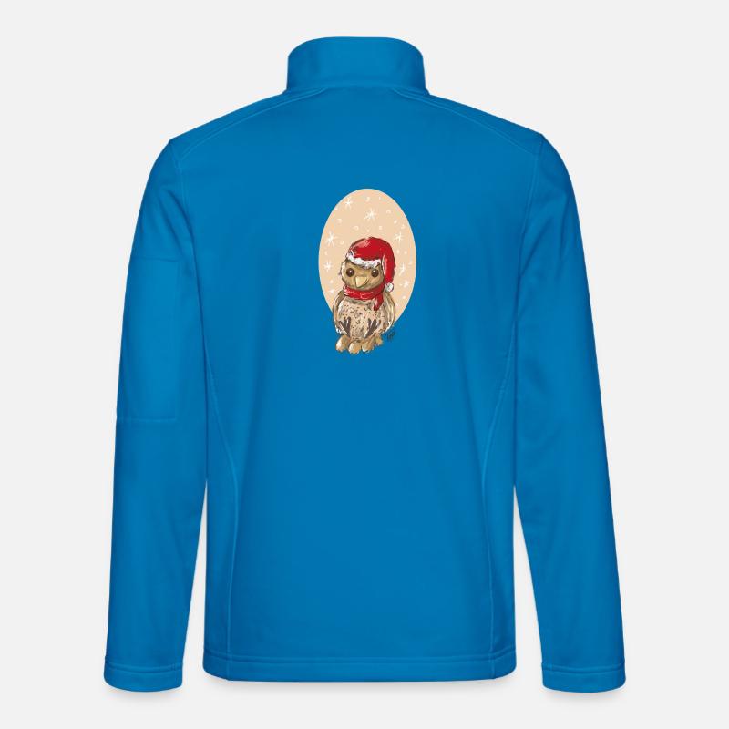 Christmas bird sparrow - Unisex Softshell Jacket - light blue