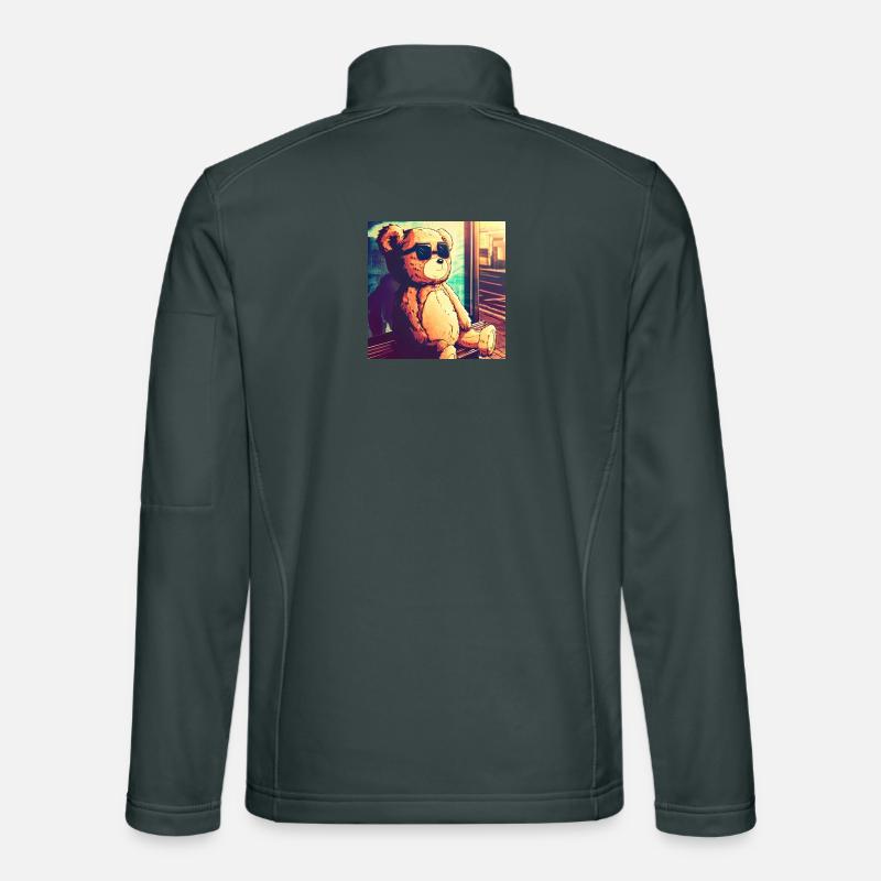 Teddy on Bus Unisex Softshelljacke