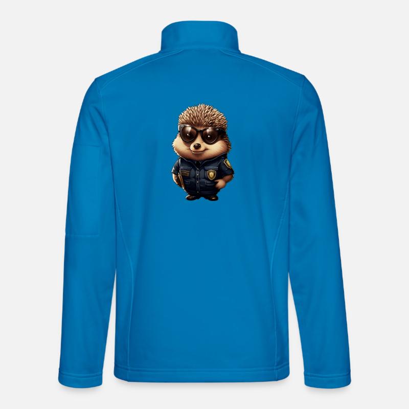 Igel Polizei - Unisex Softshelljacke - Lichtblau