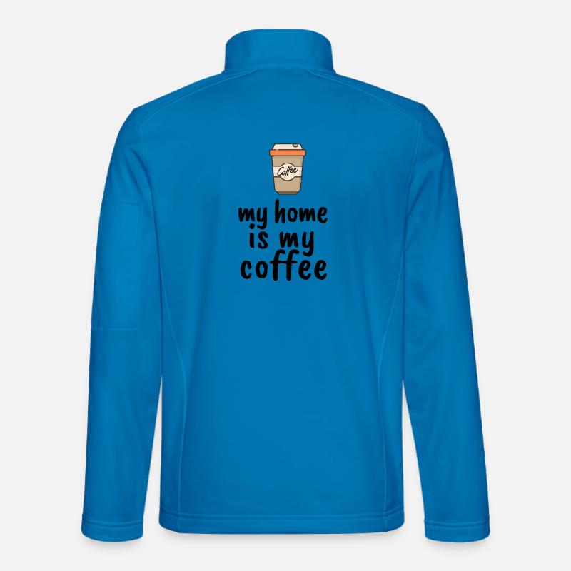 Mitt hem är mitt kaffe Softshelljacka unisex