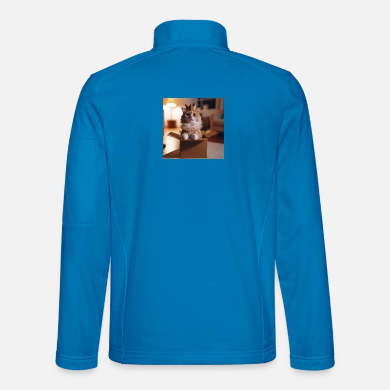 Lustige Katze - Unisex Softshelljacke - Lichtblau